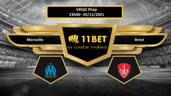 11BET Tip bóng đá Marseille vs Brest , hôm nay 04/12/2021