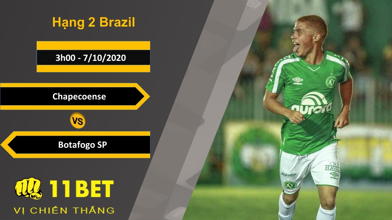 11BET Soi kèo Chapecoense vs Botafogo SP, 3h00, 7/10/2020