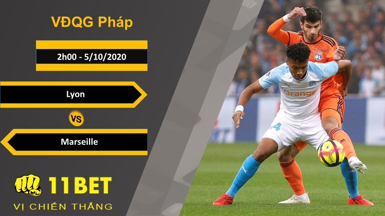 11BET Soi kèo Lyon vs Marseille, 2h00, 5/10/2020