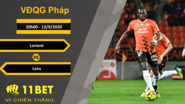 11BET Soi kèo Lorient vs Lens, 20h00, 13/9/2020