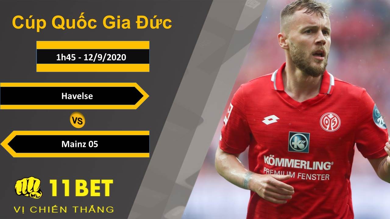 11BET Soi kèo Havelse vs Mainz 05, 1h45, 12/9/2020