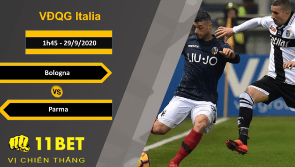 11BET Soi kèo Bologna vs Parma, 1h45, 29/9/2020