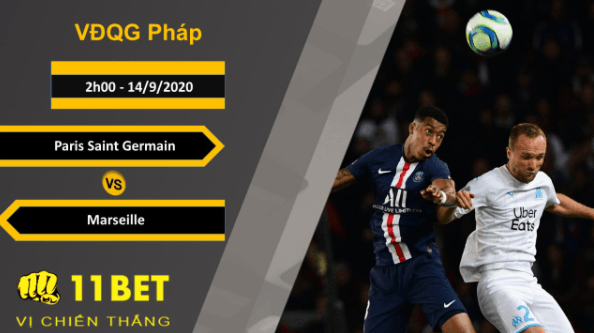 11BET Soi kèo Paris Saint Germain vs Marseille, 2h00, 14/9/2020