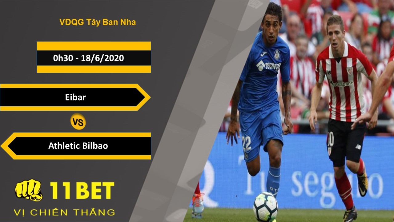 11BET Soi kèo Eibar vs Athletic Bilbao, 0h30, 18/6/2020