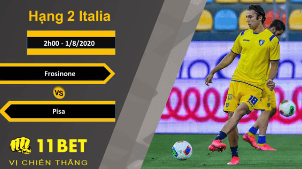 11BET Soi kèo Frosinone vs Pisa, 2h00, 1/8/2020