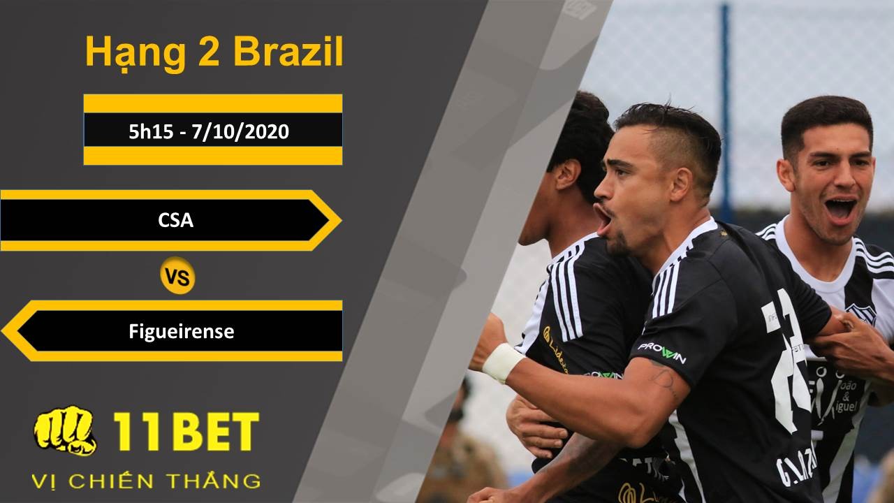 11BET Soi kèo CSA vs Figueirense, 5h15, 7/10/2020