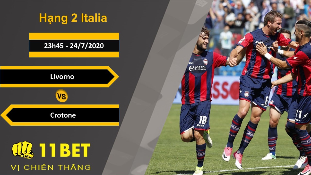 11BET Soi kèo Livorno vs Crotone , 23h45 ngày 24/07/2020