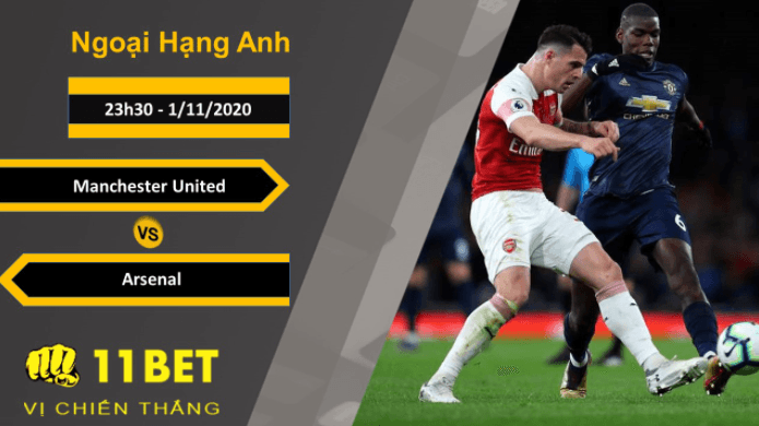 11BET Soi kèo Manchester United vs Arsenal, 23h30, 1/11/2020