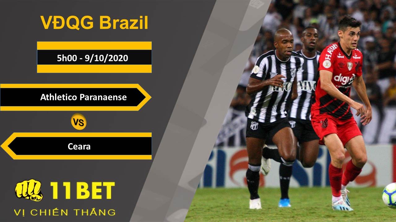 11BET Soi kèo Athletico Paranaense vs Ceara, 5h00, 9/10/2020