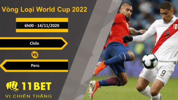 11BET Soi kèo Chile vs Peru, 6h00, 14/11/2020