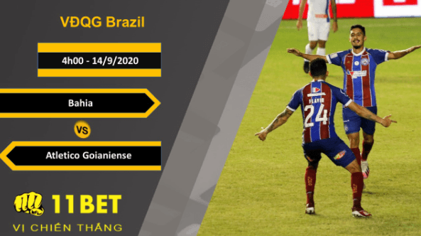 11BET Soi kèo Bahia vs Atletico Goianiense, 4h00, 14/9/2020