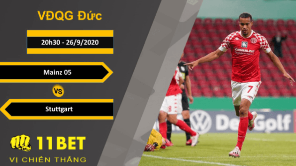 11BET Soi kèo Mainz 05 vs Stuttgart, 20h30, 26/9/2020