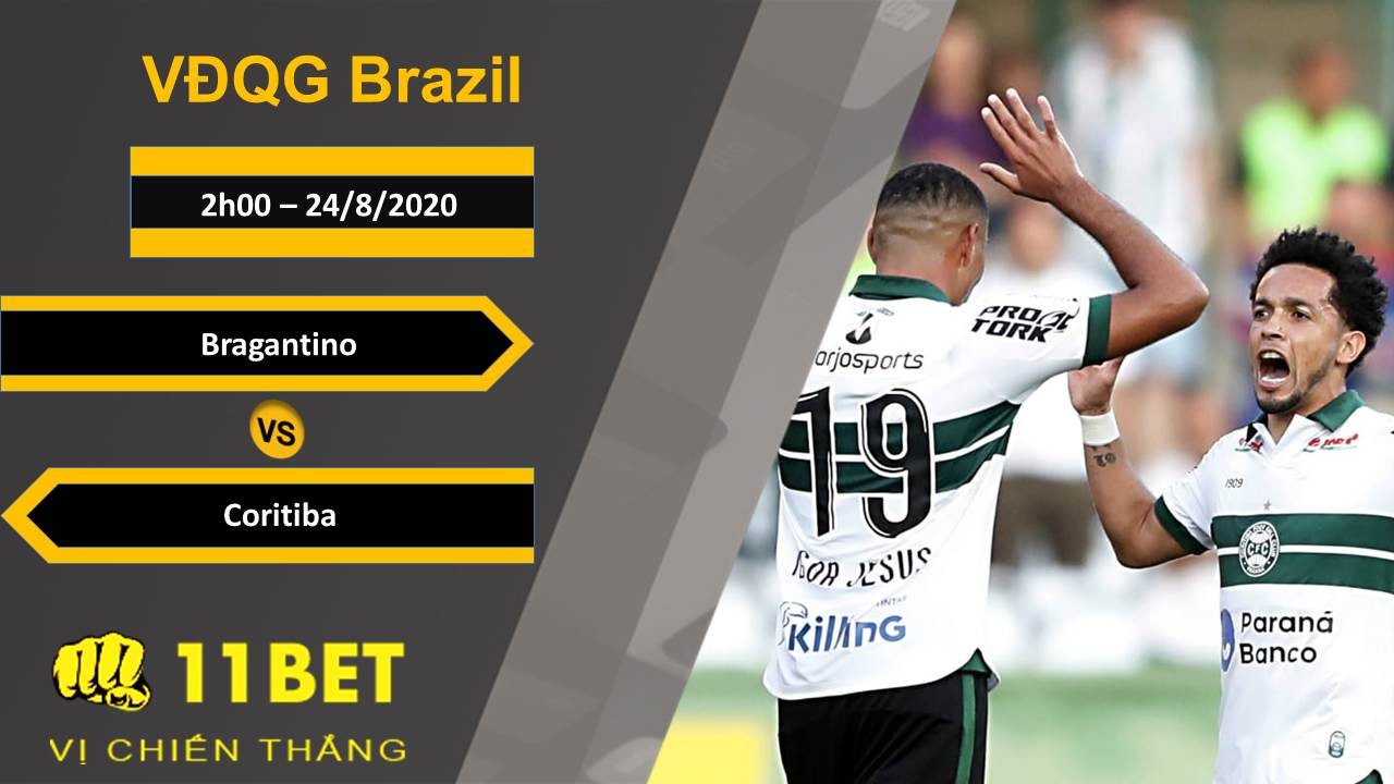 11BET Soi kèo Bragantino vs Coritiba, 2h00, 24/8/2020