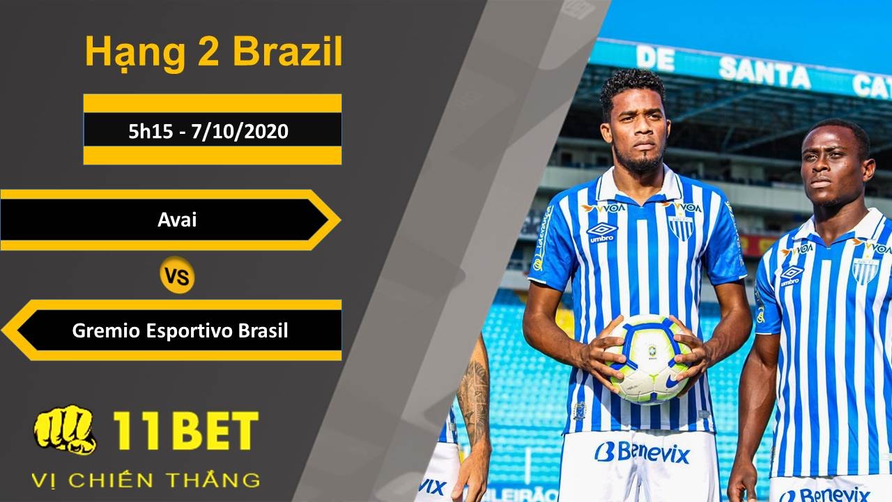 11BET Soi kèo Avai vs Gremio Esportivo Brasil, 5h15, 7/10/2020