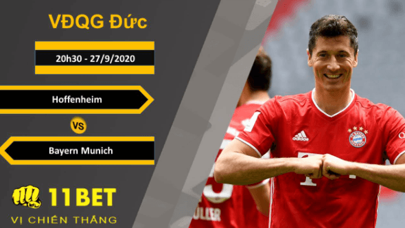 11BET Soi kèo Hoffenheim vs Bayern Munich, 20h30, 27/9/2020