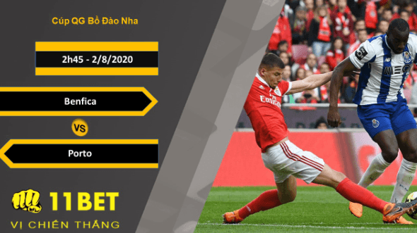 11BET Soi kèo Benfica vs Porto, 2h45, 2/8/2020