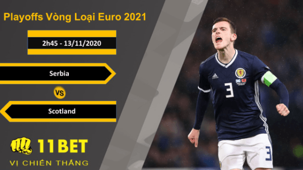 11BET Soi kèo Serbia vs Scotland, 2h45, 13/11/2020