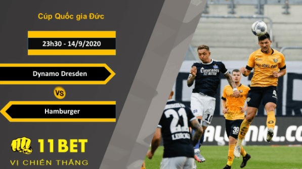 11BET Soi kèo Dynamo Dresden vs Hamburger, 23h30, 14/9/2020