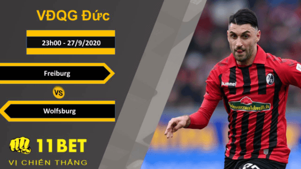 11BET Soi kèo Freiburg vs Wolfsburg, 23h00, 27/9/2020