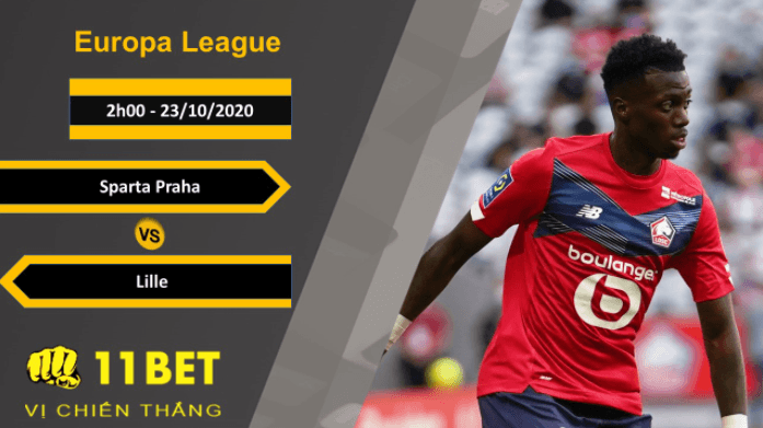 11BET Soi kèo Sparta Praha vs Lille, 2h00, 23/10/2020