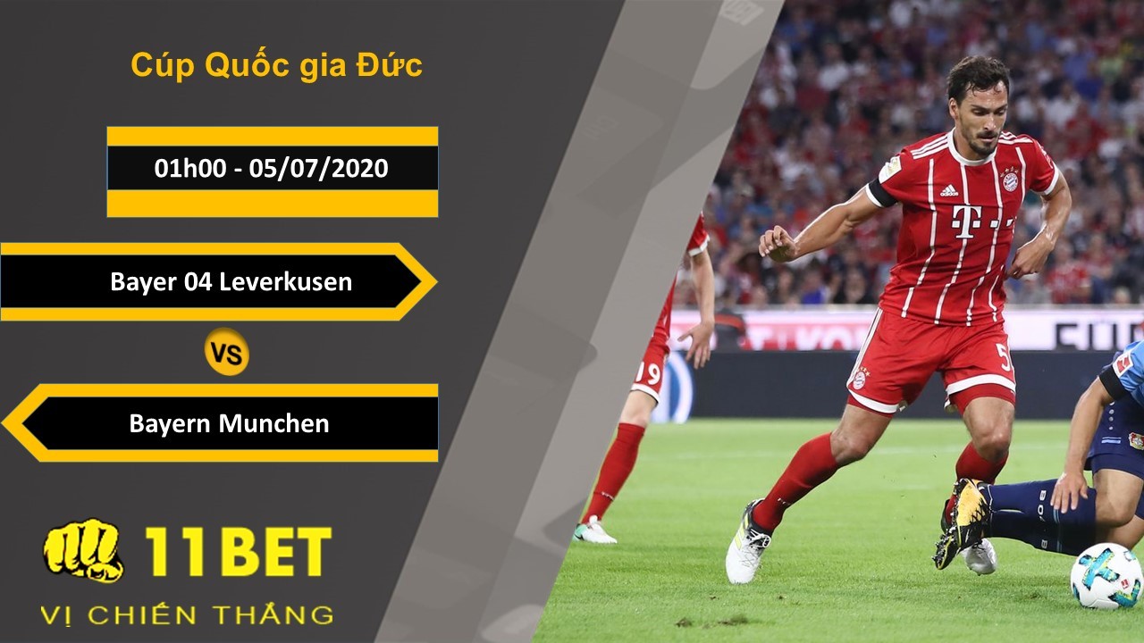 11BET Soi kèo Bayer 04 Leverkusen vs Bayern München   , 01h00, 5/7/2020