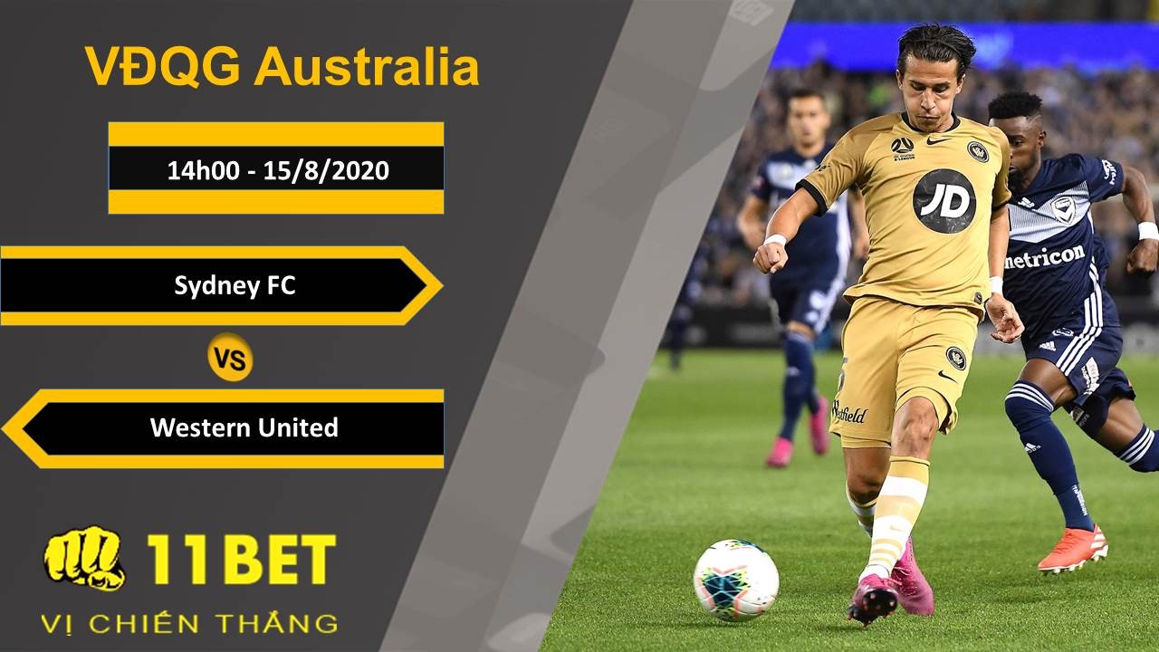 11BET Soi kèo Sydney FC vs Western United, 14h00, 15/8/2020