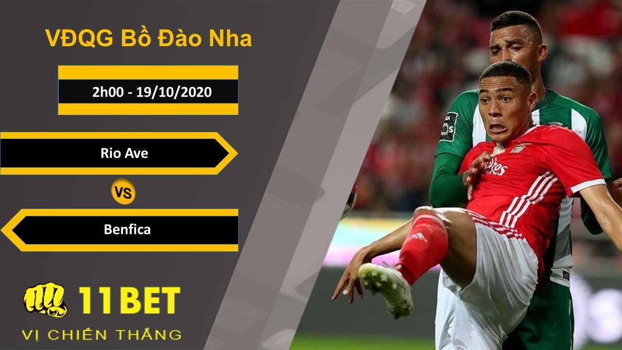 11BET Soi kèo Rio Ave vs Benfica, 2h00, 19/10/2020