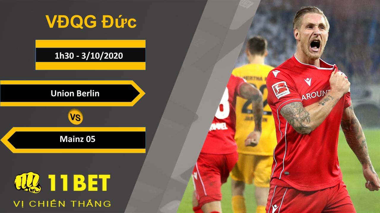 11BET Soi kèo Union Berlin vs Mainz 05, 1h30, 3/10/2020