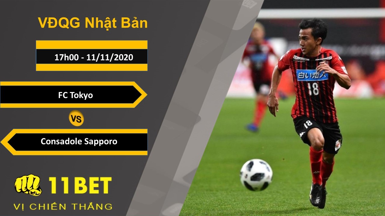 11BET Soi kèo FC Tokyo vs Consadole Sapporo, 17h00, 11/11/2020