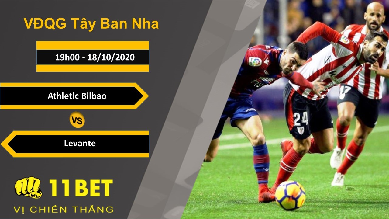 11BET Soi kèo Athletic Bilbao vs Levante, 19h00, 18/10/2020