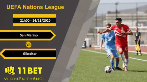 11BET Soi kèo San Marino vs Gibraltar, 21h00, 14/11/2020